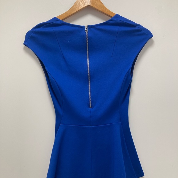 Aritzia Wilfred royal blue cap sleeve blouse - Picture 2 of 6
